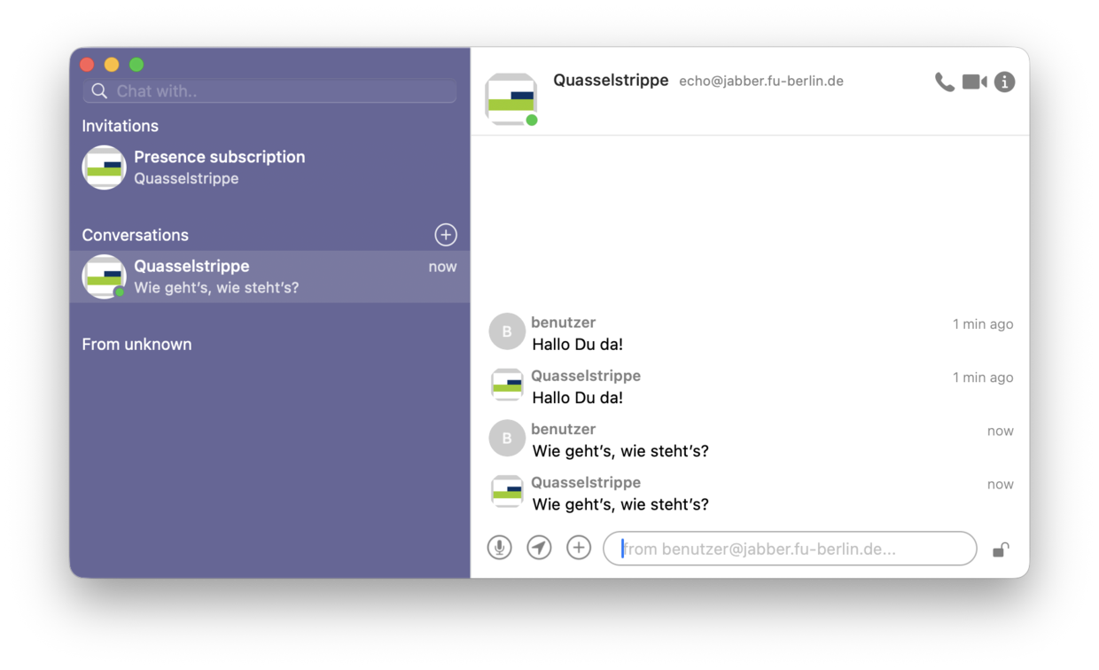 1:1 Chat