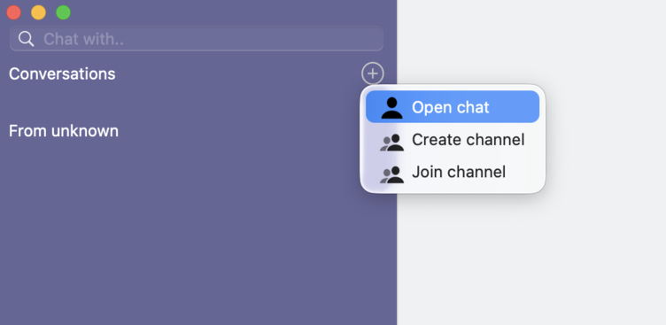 Chat beginnen